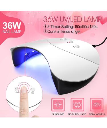 Coscelia Poly Nail Gel Kit with UV Light - 6pcs Poly Extension Gel, U V Gel Glitter Builder Nail Gel, Slip Solution, Quick Building, Strengthening Nail Enhancement Starter Kit - Color A5 - Buy Online on GoSupps.com