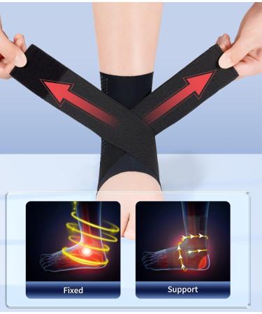 Adjustable Ankle Support for Men & Women - Compression Foot Stabilizer for Sprained Ankles - Ideal for Sports Running Volleyball & Soccer - XXXL Size - Buy Online on GoSupps.com