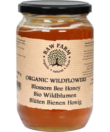 900 g Organic Raw Wildflowers and Herbs Blossom Bee Honey - Raw Farm 900 g (Pack of 1) - Buy Online on GoSupps.com
