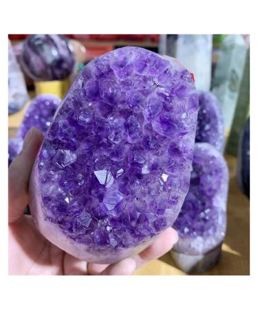 Natural Crystal Rough 1 pc Natural Purple Crystal Geode Rough Stone Amethyst Cluster Freeforms 1pc (Color : 700-790g)