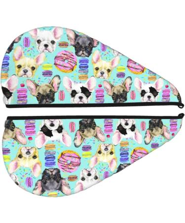 Sweet Dog Cyan - Super Absorbent Microfiber Hair Towel & Quick Dry Turban for Curly Long Thick Hair - Perfect Hair Wrap for Women Girls & Kids - Buy Online on GoSupps.com