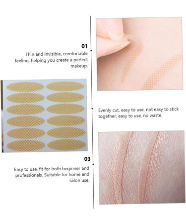 Ipetboom 40 Sheets Lace Double Eyelid Sticker Female Makeup Eyelid Stickers Fiber Eyelid Lift Eyelid Makeup Decals Makeup Sticker Supplies Natural Eyelid Patch Double Eyelid Tape Miss Eyes - Buy Online on GoSupps.com