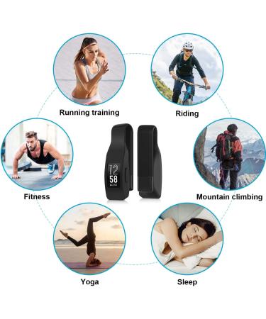 EEweca 2-Pack Clip for Fitbit Inspire/Inspire HR - Black+Sangria | Holder Accessory - Buy Online on GoSupps.com