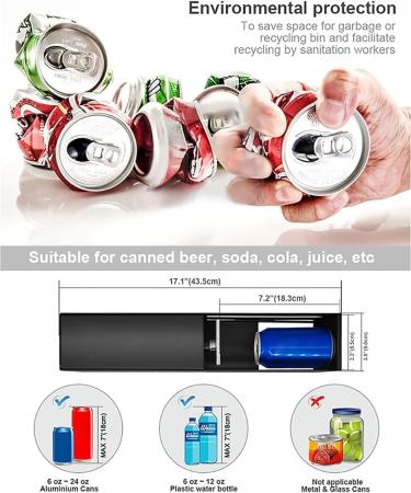Portable High-Performance Metal Bottle Shredder - Ideal for Aluminum Cans & Bottles | International Shipping - Buy Online on GoSupps.com