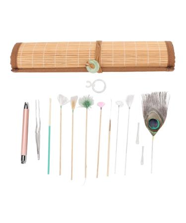 Ear Pick Massage Set Earwax Remover Massage Set 8 Feather Stick Relieve Fatigue Professional Ear Cleaning Massage Set Earwax Remover Feather Stick Personal CarePersonal Care