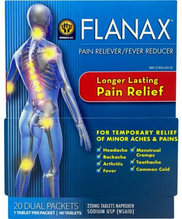 Flanax Pain Reliever Tablets 2ct Retail Dispenser