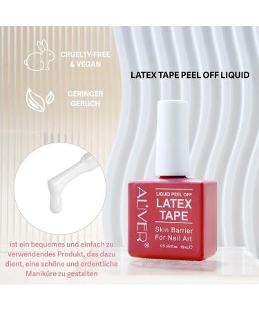P-Beauty 2x Nail Shake 15ml - Quick-Drying Latex Peel Off Liquid Tape | Nail Polish Protector & Skin Guard for Perfect Manicures | International Shipping Available - Buy Online on GoSupps.com