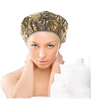 Gatuida Lot de 4 Bonnets de Capillaire en Aluminium 28 Cm R utilisables lastiques pour Soins Vapeur et Coloration Cheveux en Salon Domicile Argent et Dor  - Buy Online on GoSupps.com