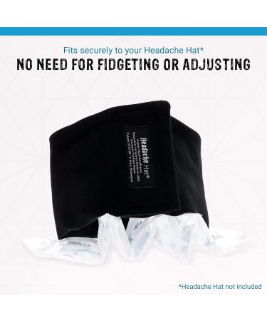 Headache Hat Accessory - Original Wearable Ice Pack with Micro Fleece Barrier - Buy Online on GoSupps.com