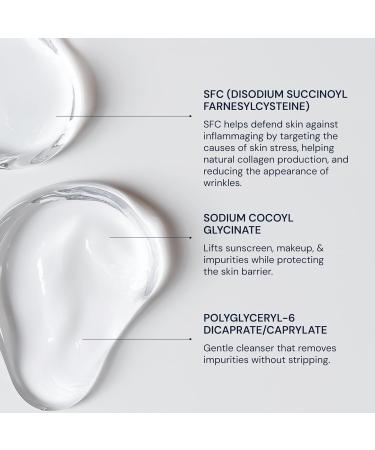 Blueprint Bryan Johnson Gentle Facial Cleanser with SFC & Hyaluronic Acid Age-Defying Gel Cleanser for Firm Balanced & Hydrated Skin Vegan Fragrance-Free - Buy Online on GoSupps.com