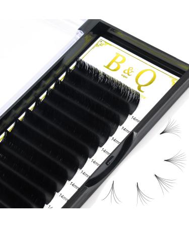 Self-fleed eyelashes .03 .07.10 Easy fan lashes for volume technology C D CURL WIMPERNEXTENION Volume eyelashes (9 mm C-0.10) 9 mm C-0.10