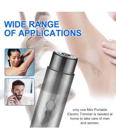Mini Electric Trimmer Pocket USB Rechargeable Beard Trimmer Portable Clipper with Replaceable Cutter Head Brush Portable Shaver - Buy Online on GoSupps.com