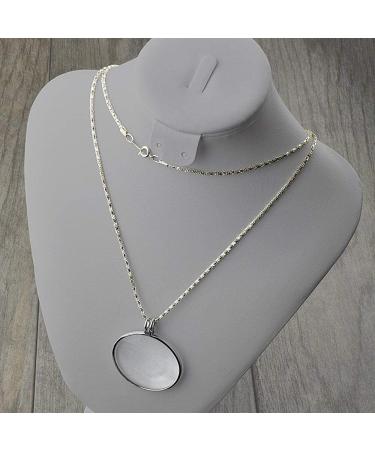 GC 5X Necklace Magnifier 1-3/4 Glass Lens with 36 Silver Chrome Chain | Fast & Free US Shipping - Buy Online on GoSupps.com