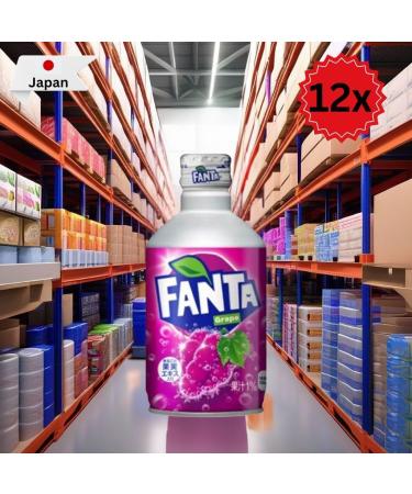  Al Duchan Fanta Grape Metal Bottles 300ml (Japan) with Deposit Box of 12 - Buy Online on GoSupps.com
