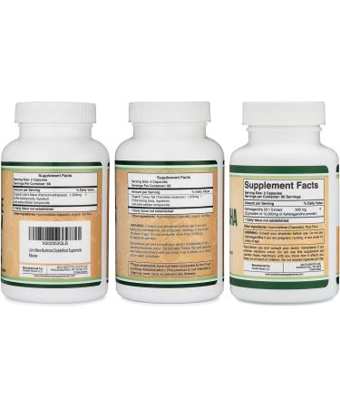 Double Wood Supplements Lion's Mane Mushroom 120 Count Turkey Tail 120 Count Ashwagandha 120 Count - Buy Online on GoSupps.com