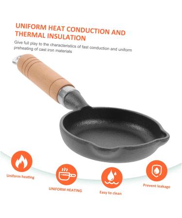Zerodeko 1 Set Small Frying Pan Nonstick Mini Nonstick Pan Egg Pan Omelette Pan Non Stick Fry Pan Burger Frying Pan English Muffin Maker Kitchen Accessory Household Sweden Iron - Buy Online on GoSupps.com
