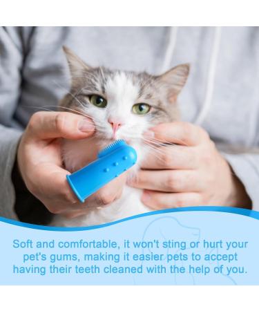 Adiwo Dog Finger Toothbrush 4 Pack Food Grade Silicone Dog Toothbrush 360 Full Surrounded Pets Teeth Cleaning Toothbrush for Dog Plaque Remove Tartar and Stop Bad Breath with Storage Case - Buy Online on GoSupps.com