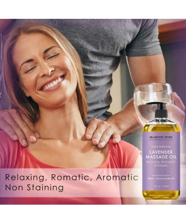 Majestic Pure Sore Muscle Lavender & Frankincense Massage Oil Bundle - 8 fl oz Each - Buy Online on GoSupps.com