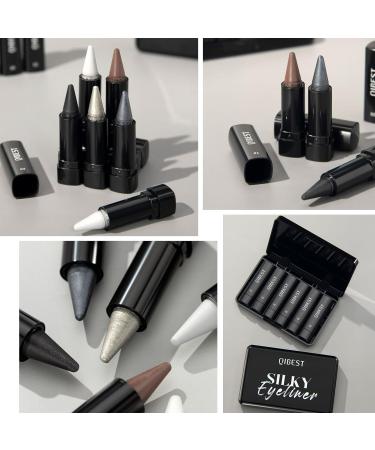 6 Crayons Pour Les Yeux Et Ombres Paupi res Crayon Pour Les Yeux Smokey Ombre Paupi res Mate Eye-Liner Fin Longue Tenue Et Waterproof Maquillage Halloween - Buy Online on GoSupps.com
