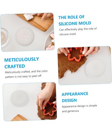 Zerodeko 4 Pcs DIY Silicone Mold Silicone Molds Candle Molds Fondant Molds Baking Cookie Mold Simple Clay 8X8X1.5CMx2pcs Whitex2pcs - Buy Online on GoSupps.com
