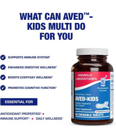 25-in-1 Kids Chewable Multivitamin - Clinically Formulated Kids Multivitamin with Iron Magnesium Vitamins A B Complex C D E Antioxidant Rich Fruit Extracts & More - Made in The USA - 1 Month Supply - Buy Online on GoSupps.com