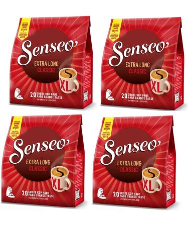 4 x Senseo Extra Long Classic Mug Size 20 Pads (80 Pads) Medium/Regular Roast - Buy Online on GoSupps.com