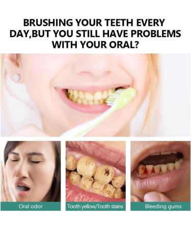 Probiotics Bright Whitening Teeth Mousse & Herbal Oral Repair - Total Care Mouthwash (2PC) for Deep Cleaning & Refreshing Smile - Buy Online on GoSupps.com