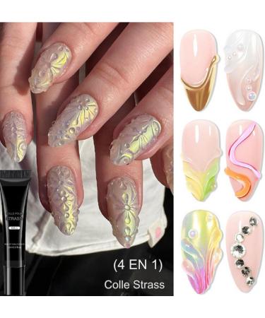 Rhinestone Glue 15ml Strong Nail Gel Personal Care for Salon Spa Home Summer Wedding Holiday Creations - Buy Online on GoSupps.com