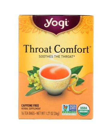 Yogi Tea Organic Throat Comfort Caffeine Free 16 Tea Bags 1.27 oz (36 g)