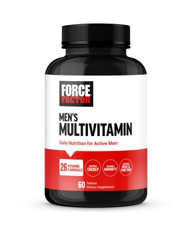 Force Factor Men s Multivitamins, Multivitamin for Men Plus Amino Acids Supplement with 27 Vitamins and Minerals, and Phytonutrients to Support Energy, and Immunity, 60 Tablets Men's