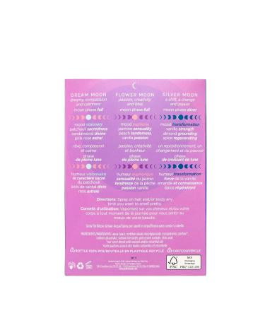 Pacifica Moon Moods Hair Perfume & Body Fragrance Spray Mist Trial Set Dream Flower & Silver Moon Sampler Discovery Gift Pack Travel-Size Vegan & Cruelty-Free 2 oz each (Pack of 3) Moon Mood Hair & Body Mists Set 2 Fl Oz (Pack of 3) - Buy Online on GoSupps.com
