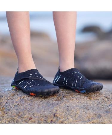 CIOR Kids Water Shoes - Lightweight Aqua Sneakers for Boys & Girls | Fast Dry Athletic Shoes (Big Kid Size 4, Black/White) - Buy Online on GoSupps.com