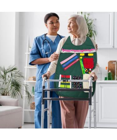 Dementia Fidget Apron | Dementia Activities For Seniors Elderly Dementia Care Products Grandma People With Poor Memories Apron Fidget Toy - Buy Online on GoSupps.com
