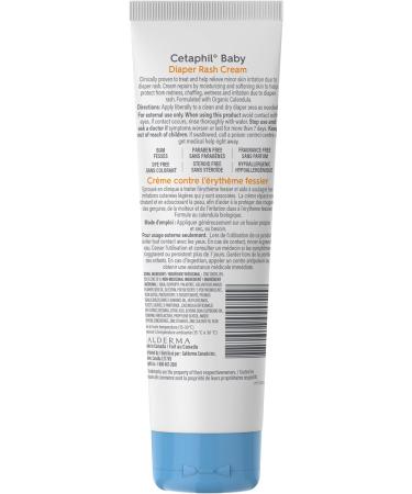 Cetaphil Baby Diaper Rash Cream with Organic Calendula | Helps Treat and Heal Diaper Rash | Hypoallergenic | Paraben Fragrance and Steroid Free | Pediatriciation Recommended | 70g - Buy Online on GoSupps.com