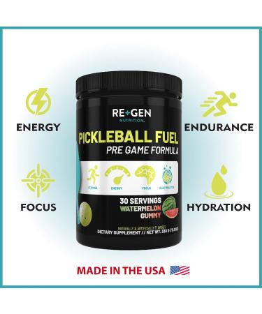 Re+Gen Nutrition Pickleball Fuel | Electrolyte Powder Supplement for Hydration & Energy | Watermelon Gummy Flavor - 30 Servings - Buy Online on GoSupps.com