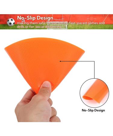9 Inch Non-Slip Rubber Spot Markers - Set of 30 for Sports, Games, and Speed Agility Training - Buy Online on GoSupps.com