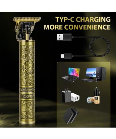 Electric Cordless Hair Clippers Beard Trimmer Set - Rechargeable T Blade Kit for Barbers and Home Use - Zero Gapped - USB Rechargeable - Perfect Gift for Men - Buy Online on GoSupps.com