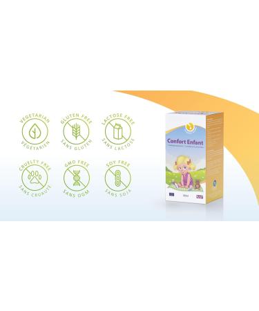 Confort Enfant - Natural Digestive Support with Chamomile Fennel and Caraway | Soothes Gases and Colic | Drops 30 ml - Buy Online on GoSupps.com