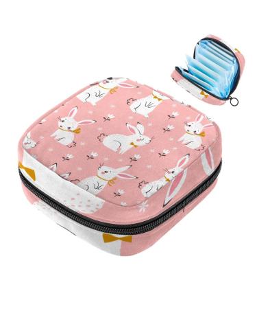 Women's binding pocket rabbits and rabbits ladies tampon storage bags zip pockets menstrual tied bags multi16