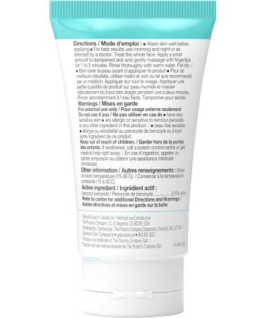 Proactiv+ Benzoyl Peroxide Wash - Exfoliating Face Wash & Acne Spot Treatment For Face Back & Body - Benzoyl Peroxide 2.5% Solution - Creamy & Gentle Moisturizing 30 Day Acne Treatment 60 ml 60 ml (Pack of 1) - Buy Online on GoSupps.com