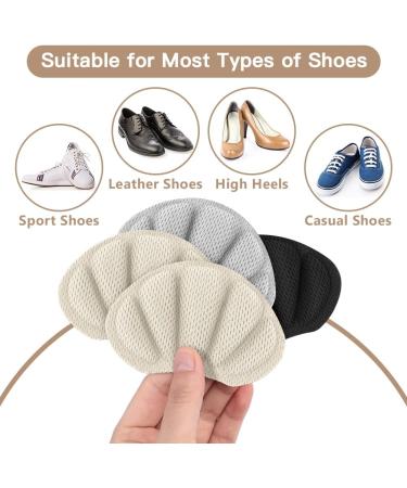 Flintronic 4 Pairs Sneaker Heel Repair Patches - Leather Protector for Most Shoes - Gray, Black, Beige (Set of 4) - Buy Online on GoSupps.com