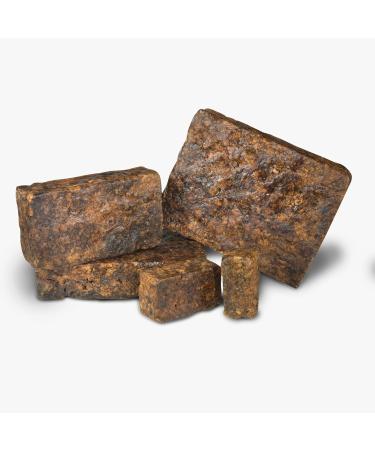 Aroma Depot Lavender Raw African Black Soap - 100% Natural 1 lb for Acne Eczema Psoriasis Scar Removal | Handmade Face & Body Wash - Buy Online on GoSupps.com