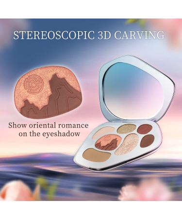 Catkin Eyeshadow Palette - 9 Matte and Shimmer Colors, Highly Pigmented, Creamy Texture - Natural Bronze Neutral Cosmetic Eye Shadows - Buy Online on GoSupps.com