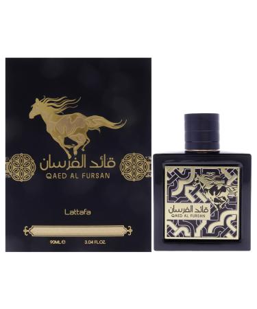 Lattafa Qaed Al Fursan for Men Eau de Parfum Spray 3.04 Ounce Qaed Al Fursan 3.04 Fl Oz (Pack of 1)