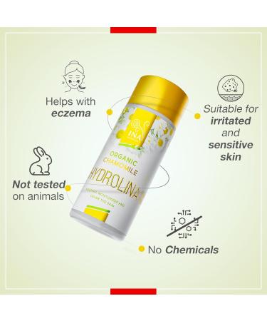 InaEssentials Organic Chamomile Water- Hydrolina Skincare Against Eczema Skin Irritations Toner for Face and Body Hydrolat EU Certified - Buy Online on GoSupps.com