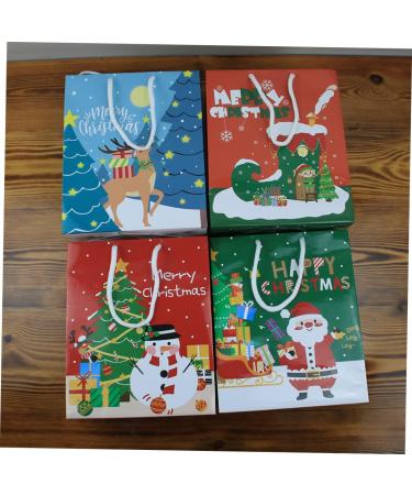 ABOOFAN 12pcs Christmas Tote Bag Bags Tote Bags Party Supplies Festival Packing Bag Paper Christmas Bag 23X19X9CM Assorted Color - Buy Online on GoSupps.com