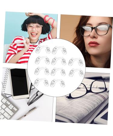 Shop Soft Silicone Nose Pads for Glasses | 5 Pairs of Clear U-Form Mini Nose Pads | Slipproof Pebble Gel for Comfort - Buy Online on GoSupps.com