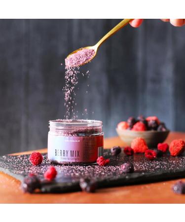 Frona Rimming Powder 100g - Perfect As Cocktail Glass Rimming Powder I Culinary Decorations (Berry Mix) - Buy Online on GoSupps.com