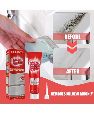 Mould and Mildew Remover Mold Remover Spray Effective and Fast Cleaner for Wall Tiles Wall Corner Stains Mould Remover Cleaner for Kitchen Bathroom Tile Sink Stains Removes Mouldy with A Scraper 1PCS - Buy Online on GoSupps.com
