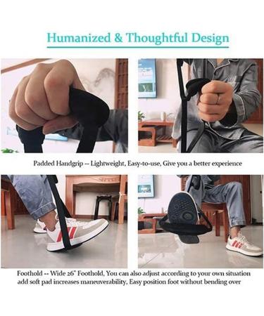 Leg Lifter Strap Rigid Foot Lifter Mobility Aid Multi-Loop Leg Lifter Mobility Aid with Handgrip Leg Raiser Strap for Bed with Non Slip Foot Pad for Elderly Disability Mobility Aids for Wheelchair Car - Buy Online on GoSupps.com